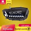 LED Lens Headlights with Dynamic DRL & Flowing Turn Signals for Toyota Highlander