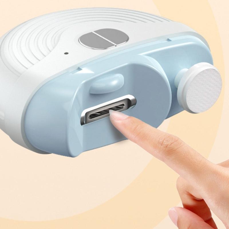 Rechargeable Nail Clippers Grinder With 360Degree Rotating Head 3Speed Mode LED Light For Professional Home Manicures