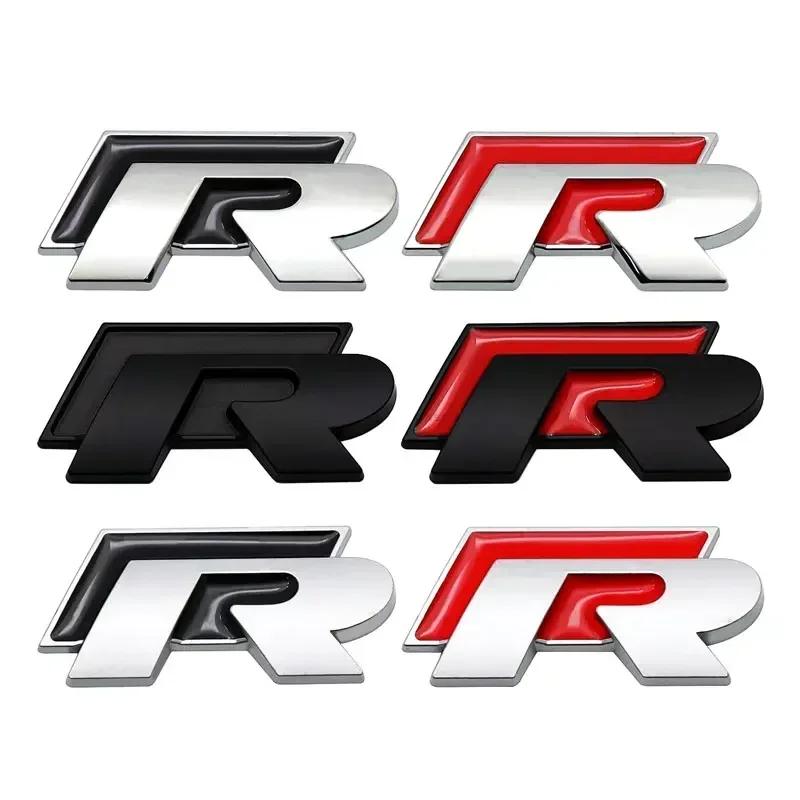 2026 Caliente Para VOLKSWAGEN VW para Volkswagen Coche Insignia de Rejilla Frontal Pegatina de Insignia de Maletero Trasero Rline R Line Polo Passat B5 B7 Golf 3