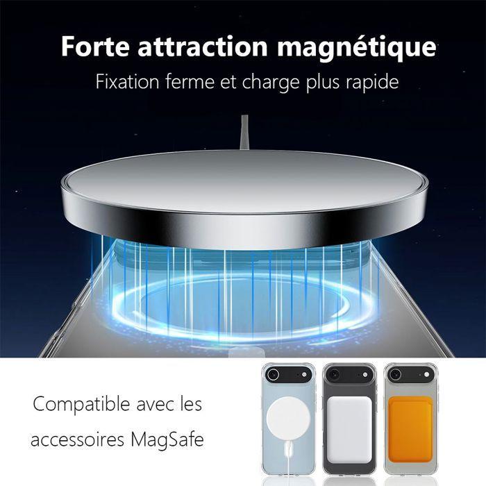 Case for iPhone Air - BOOLING - Shockproof with Transparent Magnetic Circle - 2 Tempered Glasses