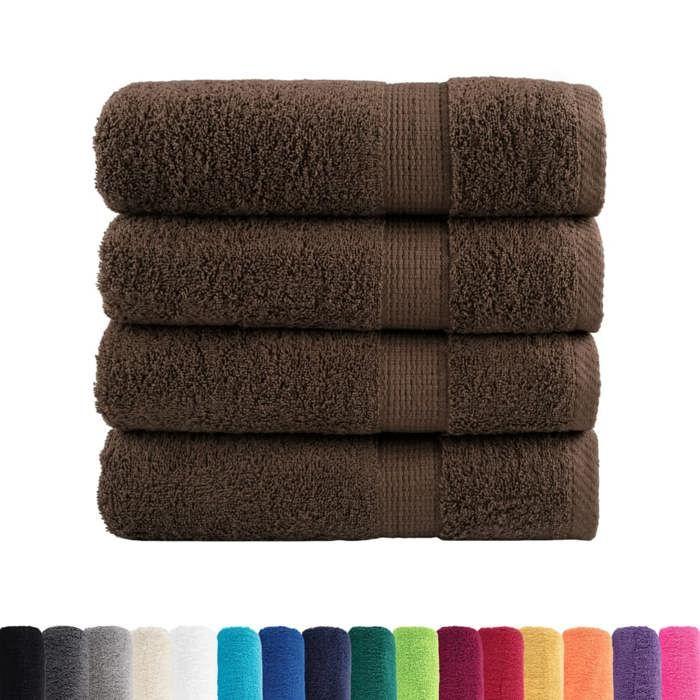 VidaXL Superior Quality Hand Towels 4 Pcs, Bath Towels, Hand Towels, Bathroom Washcloths, 137234