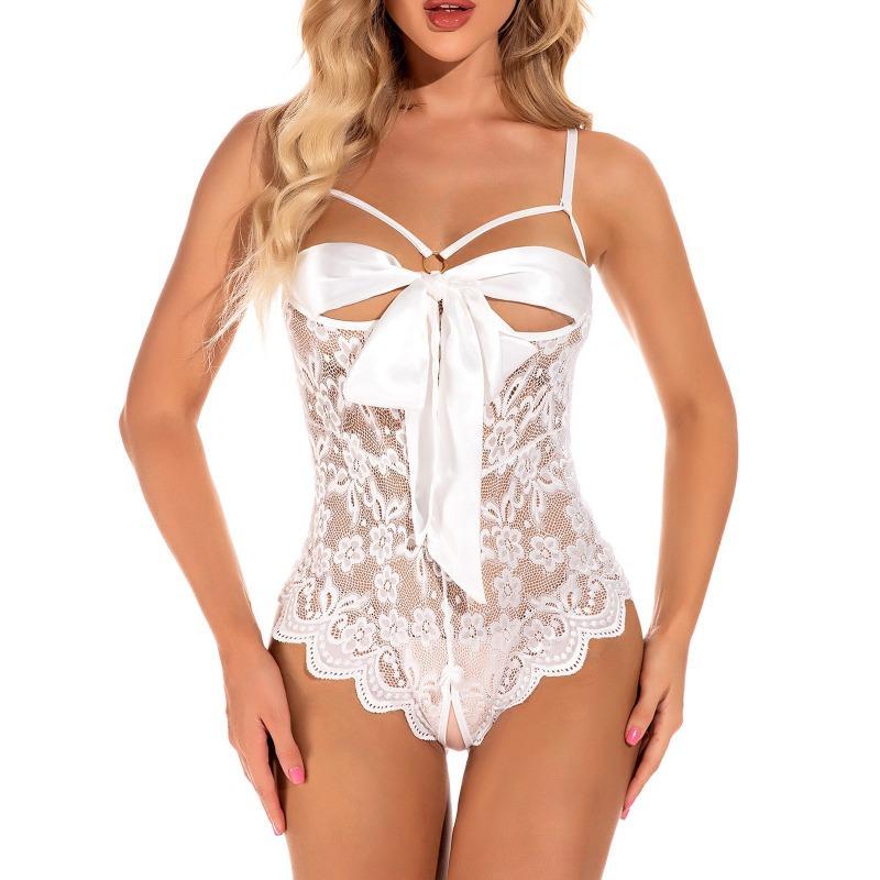 Sex lingerie, sexy one-piece lingerie, lace hollow lingerie