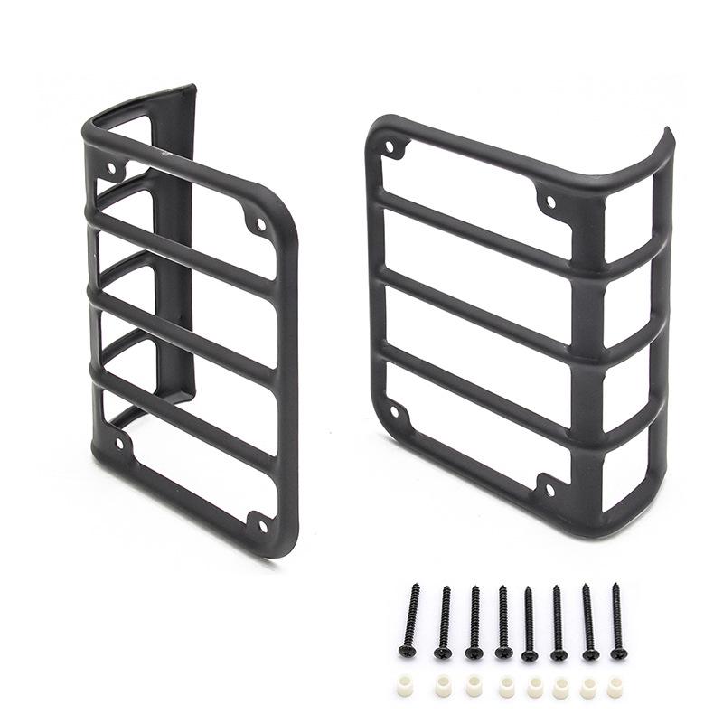 Jeep Wrangler Taillight Protector Guard Frame, Iron Anti-Rust Brake Light Lens
