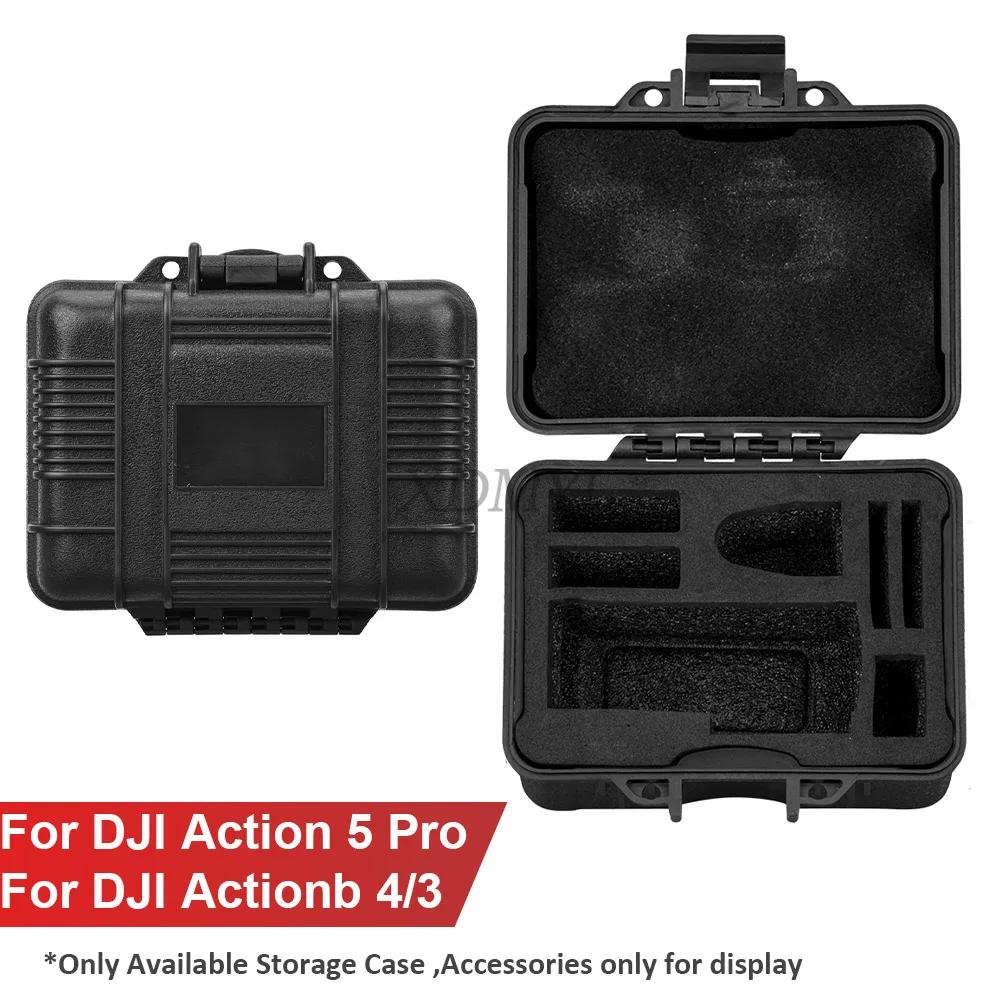 

Safety Explosion Proof Box For DJI Osmo Action 5 Pro/4/3 Hard Shell Carying Case Waterproof Storage Bag Camera Accessories чёрный
