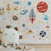 Wall Stickers Spaceship 30*90CM Cartoon PVC for Bedroom Living Room