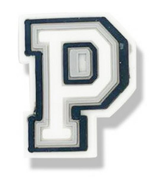 Black & White Letter Series PVC Clog Shoe Charms - Soft Rubber Shoe Flowers & Accessories