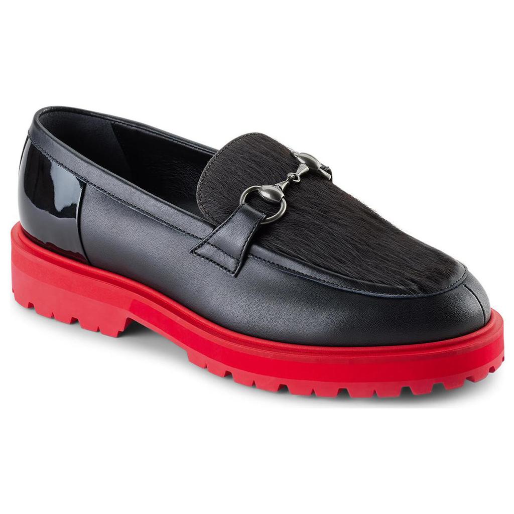 New Onitsuka Tiger Bit Loafer Cushioned Slip Resistant Abrasion Resistant Low Top Sports Casual Shoes Women's Black Red 1182A601-001