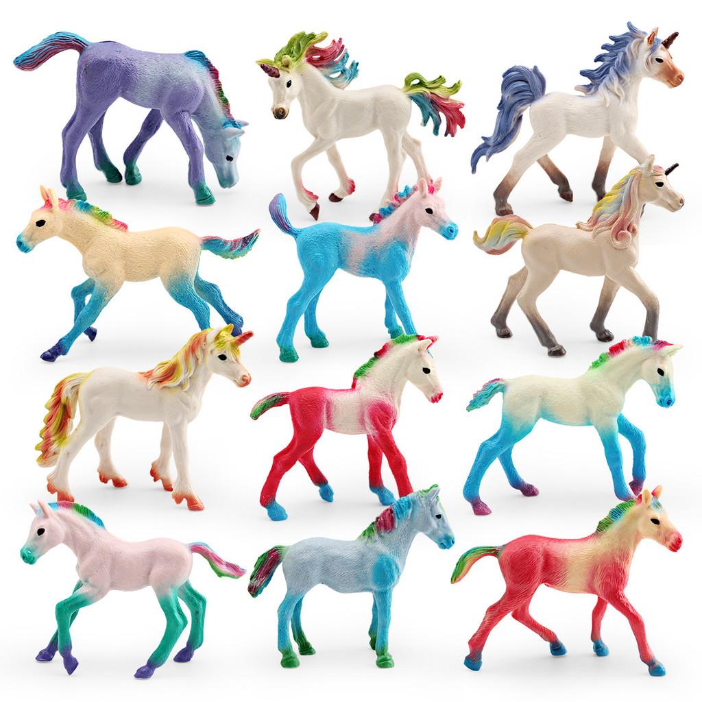 Mythical Animal Unicorn Figural Pvc Figurine Kids Playroom Decor For Imaginative Play