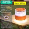 USB Rechargeable Camping Lamp with String Lights Rechargeable Retractable Waterproof Indoor/Outdoor Portable Lamp Suitable for Camping