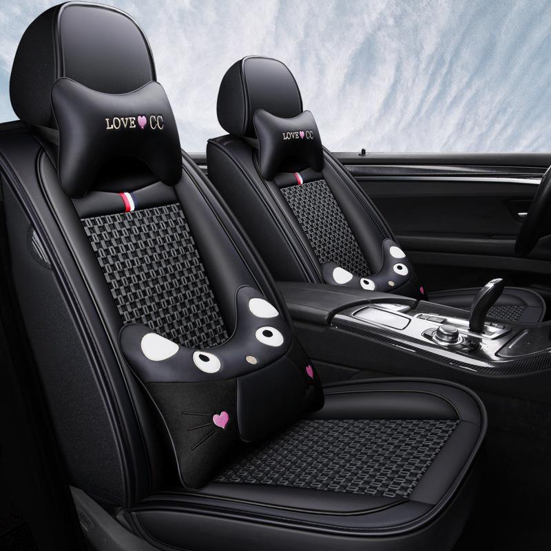 Breathable Leather Cartoon Seat Cushion for Buick Excelle 2013-2015