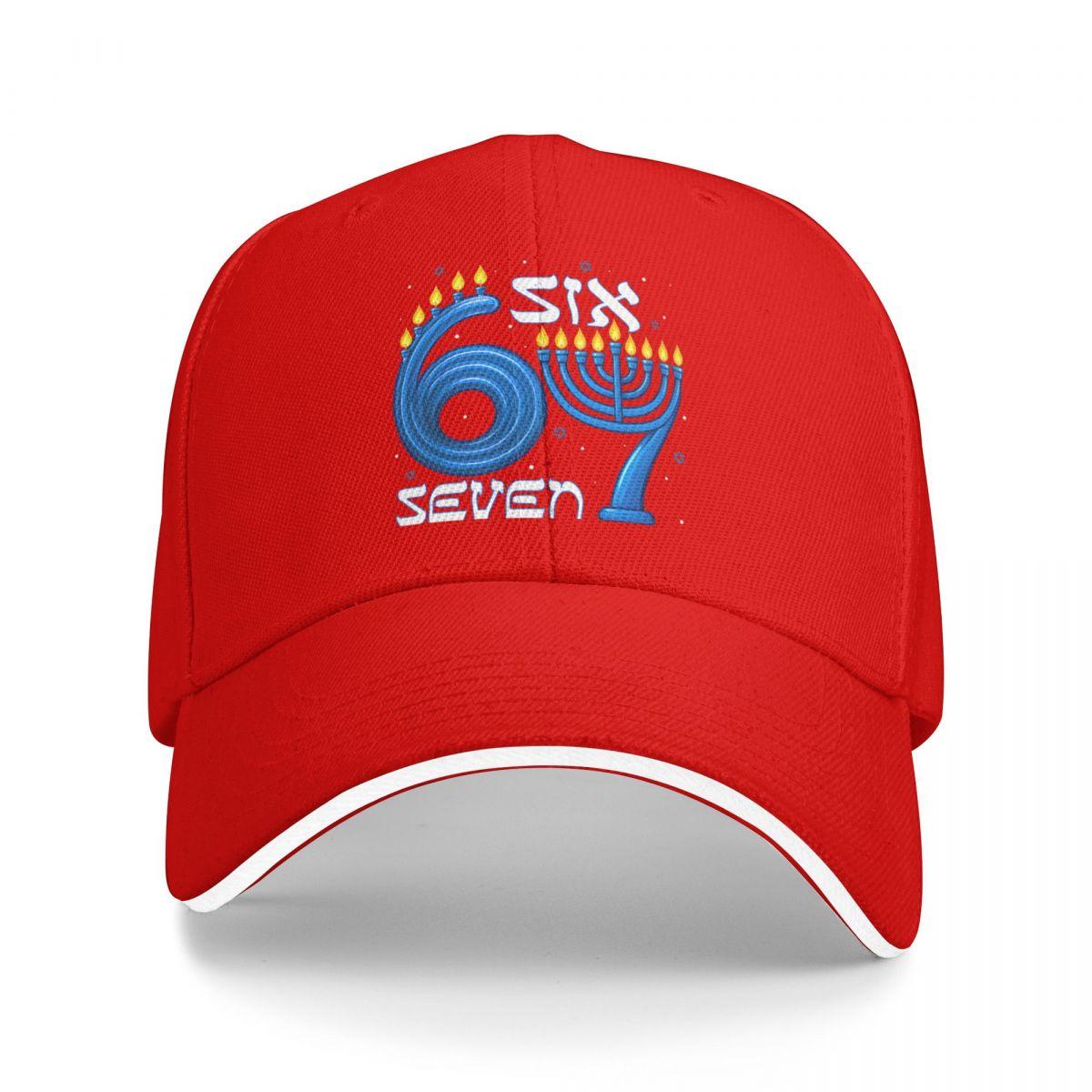 Baseball Caps Funny Six Seven  Meme Sarcastic Hanukkah Chanukah Trendy Graphic Unisex Women Casual Summer Hats One Size
