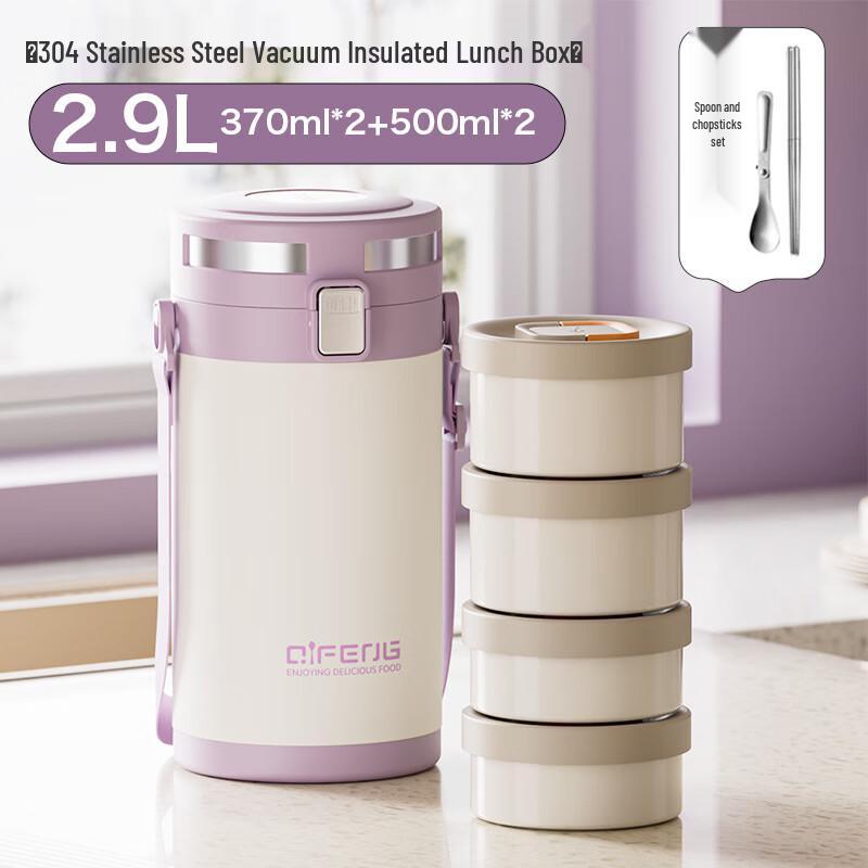 Wutuo Insulated Partitioned Lunch Box