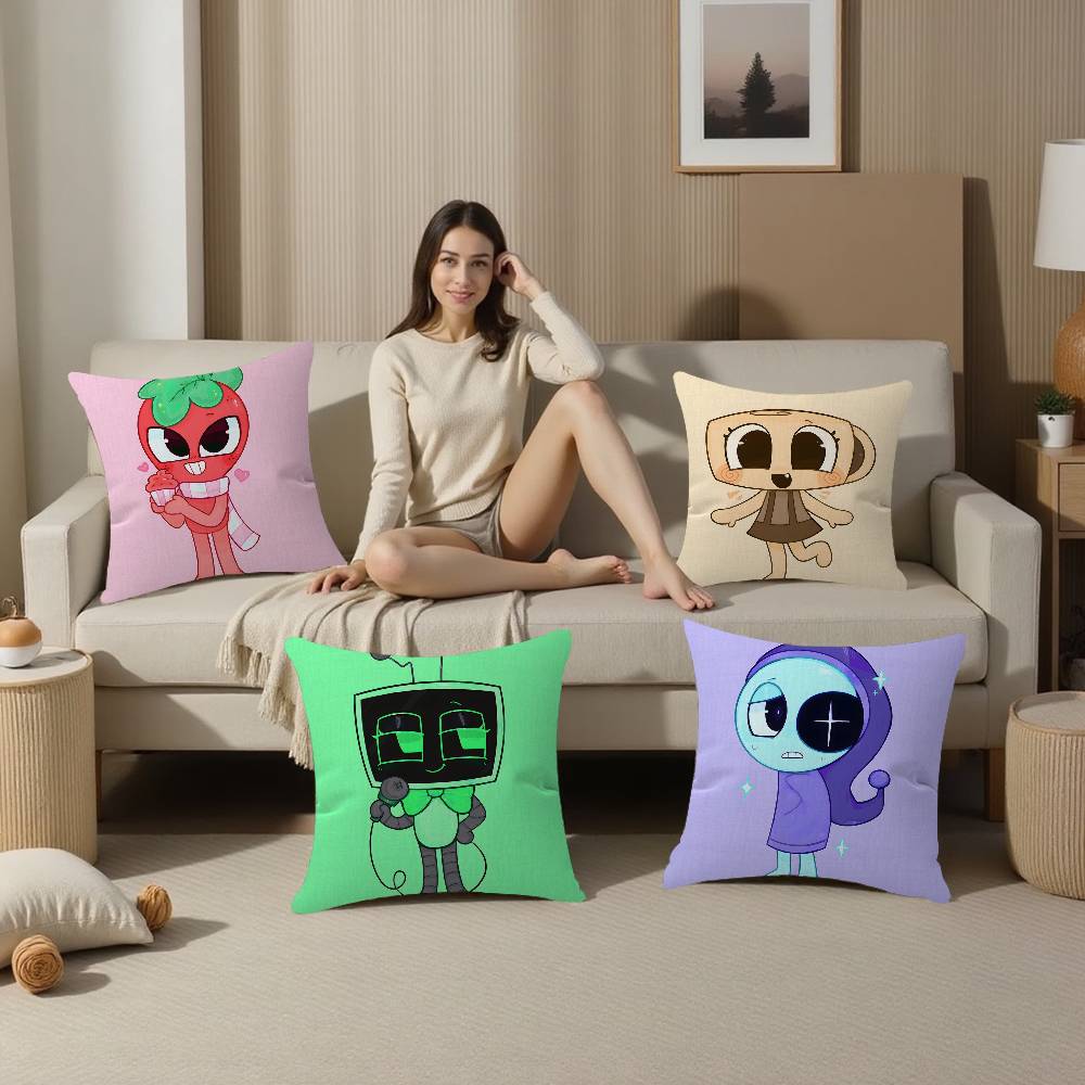 Game DDandys World Pillow Cover Sofa Cushion Cover Home Room Decoration Children Gift