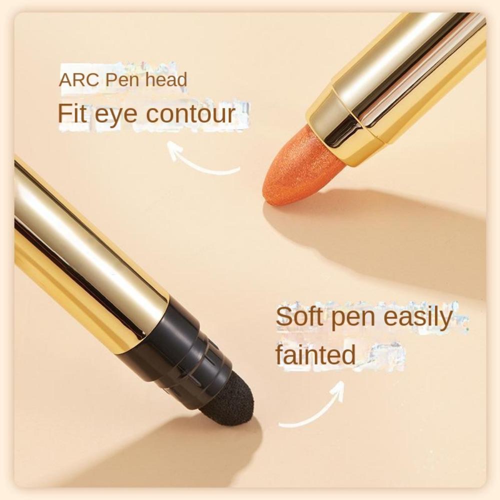 Matte & Shine Highlighting Eyeshadow Stick 2-in-1 Waterproof Eyeshadow Liquid & Liner, Double-ended Eyeshadow Stick, Crayon, Easy-to-use Waterproof
