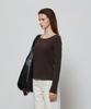 NOTIA Soft Wide Neck T-Shirts - Brown
