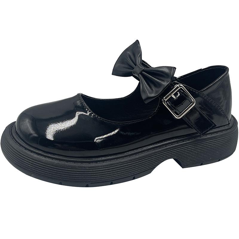 Fashion 2025 New Spring and Summer Single Shoes, Women's Uniform Student Solid Color Mary Jane White Small Leather Shoes