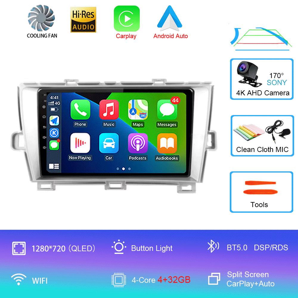 

Автомобильное радио Android 14 Carplay для Toyota Prius 3 XW30 2009 - 2015 LHD RHD Мультимедийный видеоплеер Навигация GPS Стерео Головное устройство