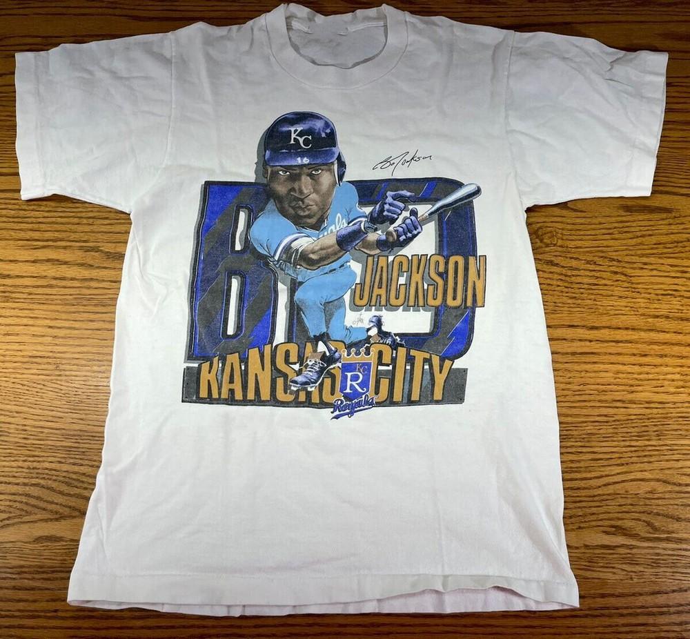 Vtg Bo Jackson Caricature Cotton White For Men All Size Tee Shirt Unisex T-Shirt XXL