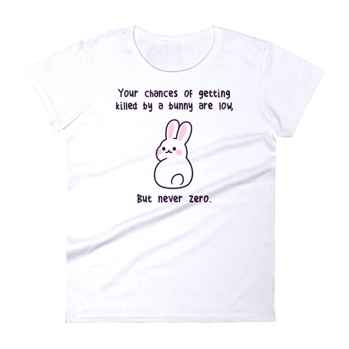 Cute Rabbit Printed Shirt Women Funny Rabbit Lover Gift Cute Bunny Tshirt 2026 New Summer Easter Aesthetics Tee Shirt S