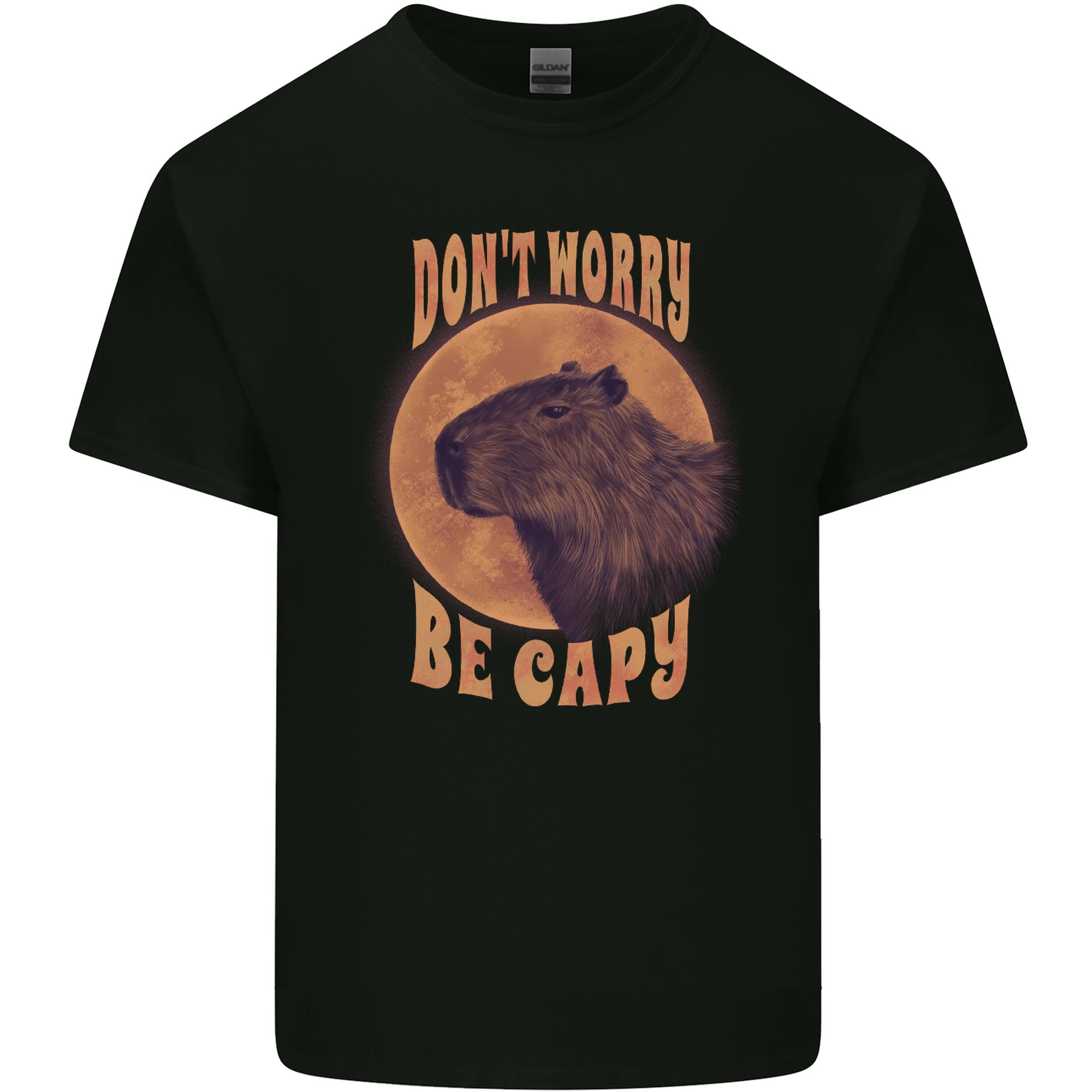 Dont Worry Be Cappy Funny Capybara Unisexs Light Cotton TShirt S