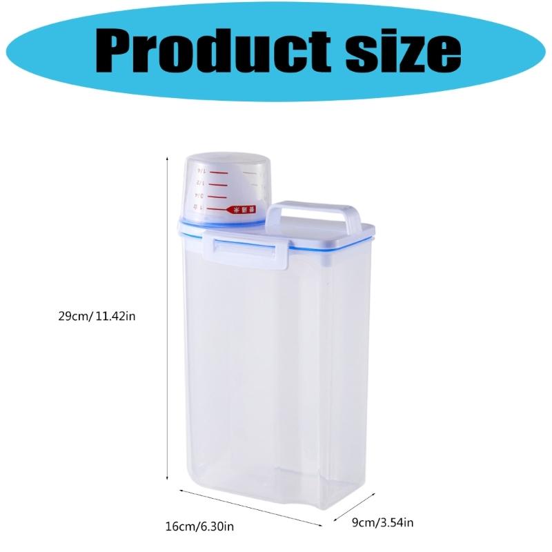 Durable Kitchen Rice Storage Bucket with Airtight Design to Prevent Moisture Clear View Panel for Content Visibility Ergonomic Carry Handle for
