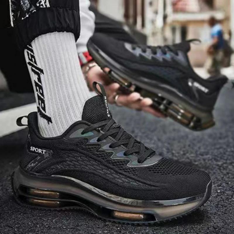 Outdoor Men's Casual Sneakers Chunky Running Shoes Fashion Men Shoes Mesh Breathable Basketball Shoes Non Slip Shock Tennis Shoe