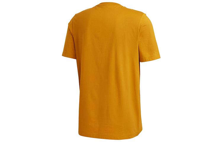 adidas T Shirts Men's Gold Crew Neck Moderate Straight Fit GC7347