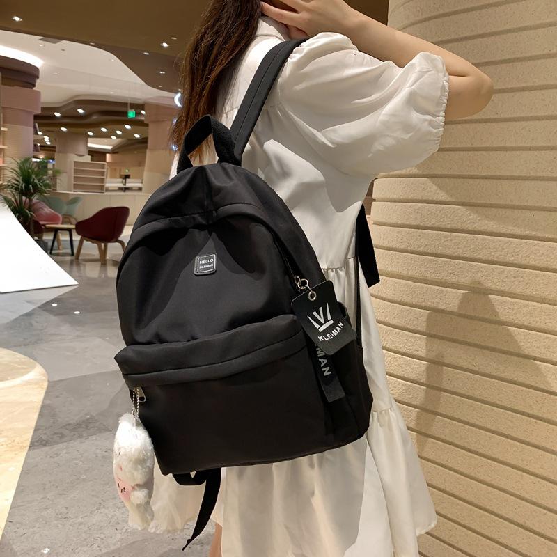 College Style Ins Labeled Large-capacity Student Schoolbag Korean Version of Junior High School Students' Daily Commuting Backpack