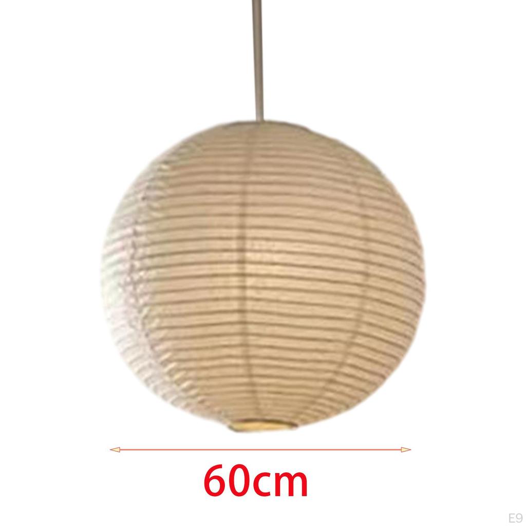 Paper Lampshade Hanging Light Cover Bulb Guard for Teahouse Cafe Dining Room