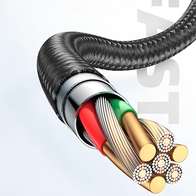 1PC Dual Fast Charging 100W Digital Data Cable Universal Android 66W Flash Charging Phone Charging Cable Type-C