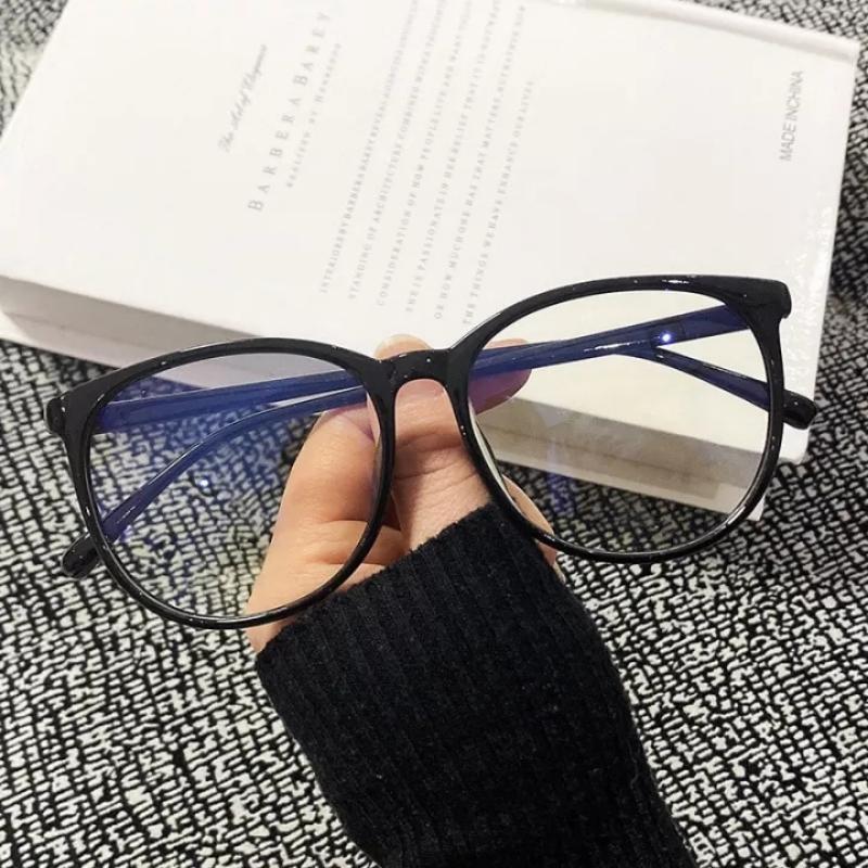 Transparent Glasses Women Men Retro Anti Blue Light Computer Eye Glasses Girls Clear Eyeglasses Large Frame Optical Spectacles