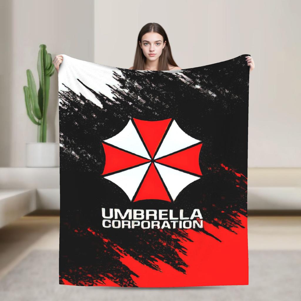 Leon Kennedy Resident 4 Remake Blankets Fleece Video Game Eviled Super Warm Throw Blankets for Bedroom Sofa Bed Rug