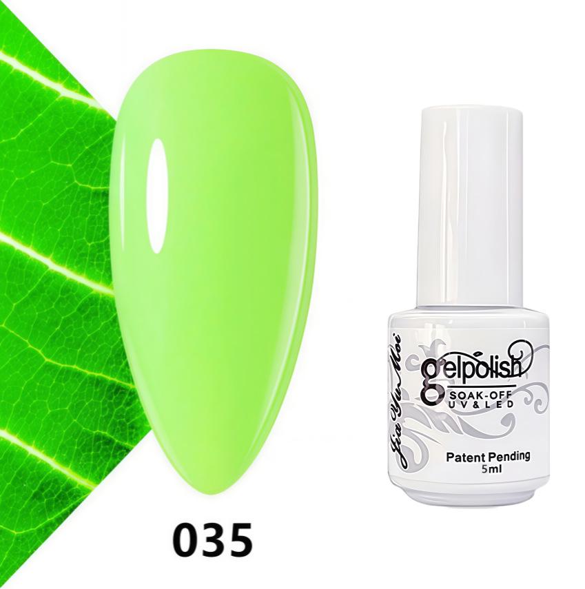 GELPOLISH Nail Art Set: Base, Top Coat, Transparent & White Gel Polishes