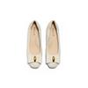 Belle Temperament Square Heel Single Shoes Women's 2025 Autumn New Genuine Leather Commuting Shallow Mouth
