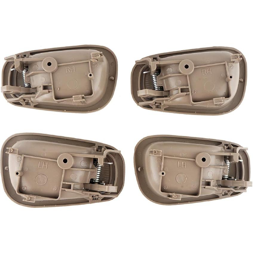 NPAUTO Interior Front Rear Door Handles Driver Passenger Side Pair Replacement For 1998 1999 2000 2001 2002 Toyota Corolla Chevy Prizm Manual Lock