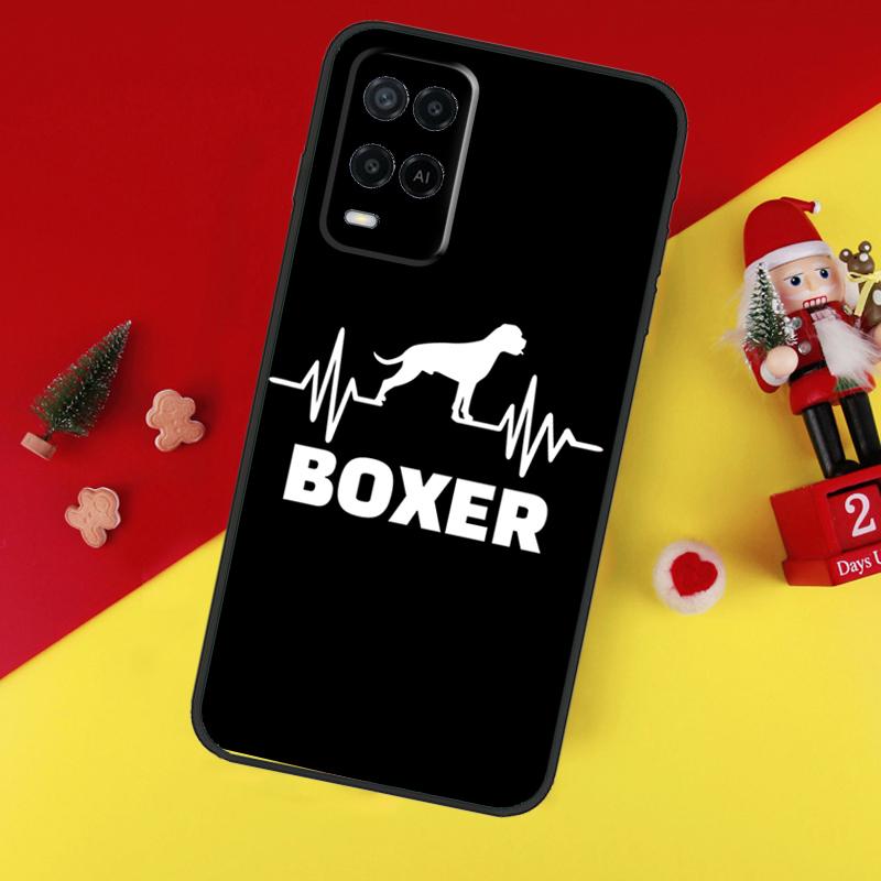 Cute Boxer Dog Puppy Case For Oppo A80 A60 A40 A15 A16 A17 A57 A94 A74 A54 A76 A96 A18 A38 A58 A78 A98 A6 A5 Pro