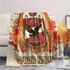 Custom Name Al Ahly SC2 Flannel Blanket, High Quality Comfortable for All Seasons, Home Decor, Warmth and Comfort