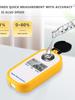 Digital Brix Refractometer LCD Display Alcohol Refractive Index Tester High Accuracy for Spirit Alcohol Volume Percent