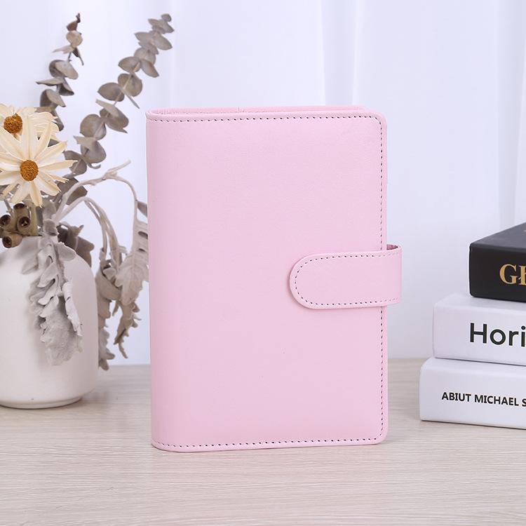 Custom Pu Leather Budget Binder Office Supplies With Buckle Notebook Planner Cover A5 Binder Ring Bound Planner