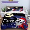 3Pcs Christmas Nightmare Before Bedding Set Quilt Cover Pillowcase Home Christmas Xmas Halloween Gift 1 Duvet Cover 2 Pillowcase S921434