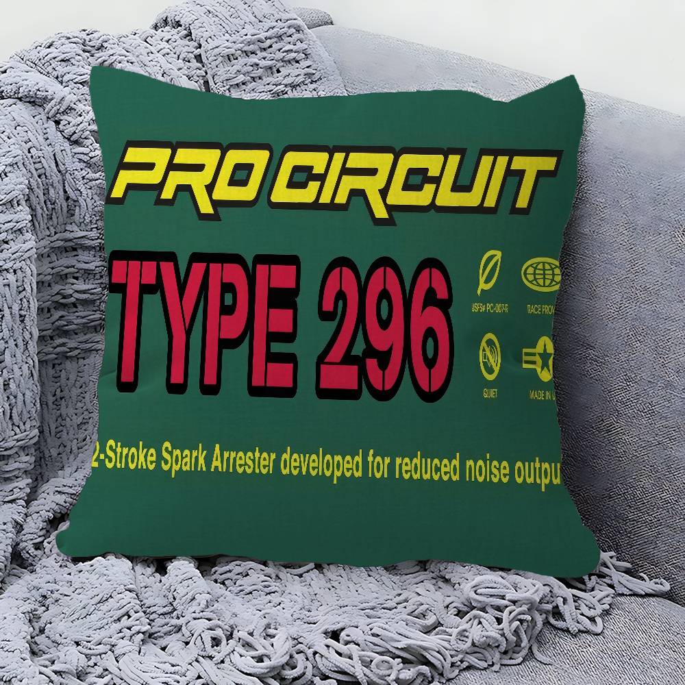Pro-circuits Motorcycle Racing Cushion Cover Pillow Cover Decor Pillowcase Printed Cushion Case for Couch