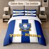 Custom Bedding Set Sheffield Wednesday FC Pattern, Print Name Text 1 Duvet Cover Plus 2 Pillowcases Home Textile