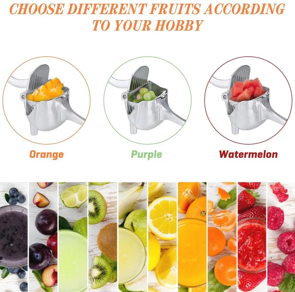 Kitchen Accessories Aluminum Alloy Hand Pressure Manual Juice Squeezer Orange Pomegranate Lemon Squeezer
