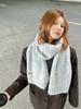 High-grade quality alpaca wool knitted scarf women's winter solid color versatile warm high-grade wool scarf manufacturers wholesale