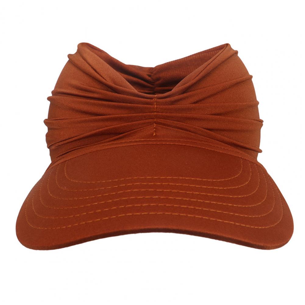 Sun Pleated Visor Hat Empty Top Baseball Sun Cap Ladies Sun Hats with UV Protection Beach Sun Hats for Women