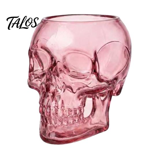 Accessoires de Maison Gothiques Vase Mural Crâne, Cache-pot Rose en Résine Translucide, Vase Décoratif pour Fleurs Ornement de Bureau Unique, Décoration Fleurs Séchées