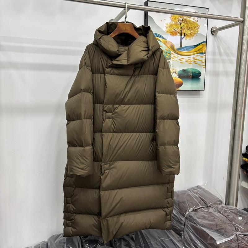 Womens Long Winter Down Coat With Hood Thick Warm Duck Jacket Oversized Loose Fit Daily Wear