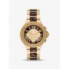 Oversized Camille Pavé Gold-Tone and Tortoiseshell Acetate Watch MK7269