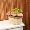1Pc 1/12 Dollhouse Simulation Flower Plant Potted Dollhouse Mini Home Decoration Dolls House Micro Landscape Plant Accessories