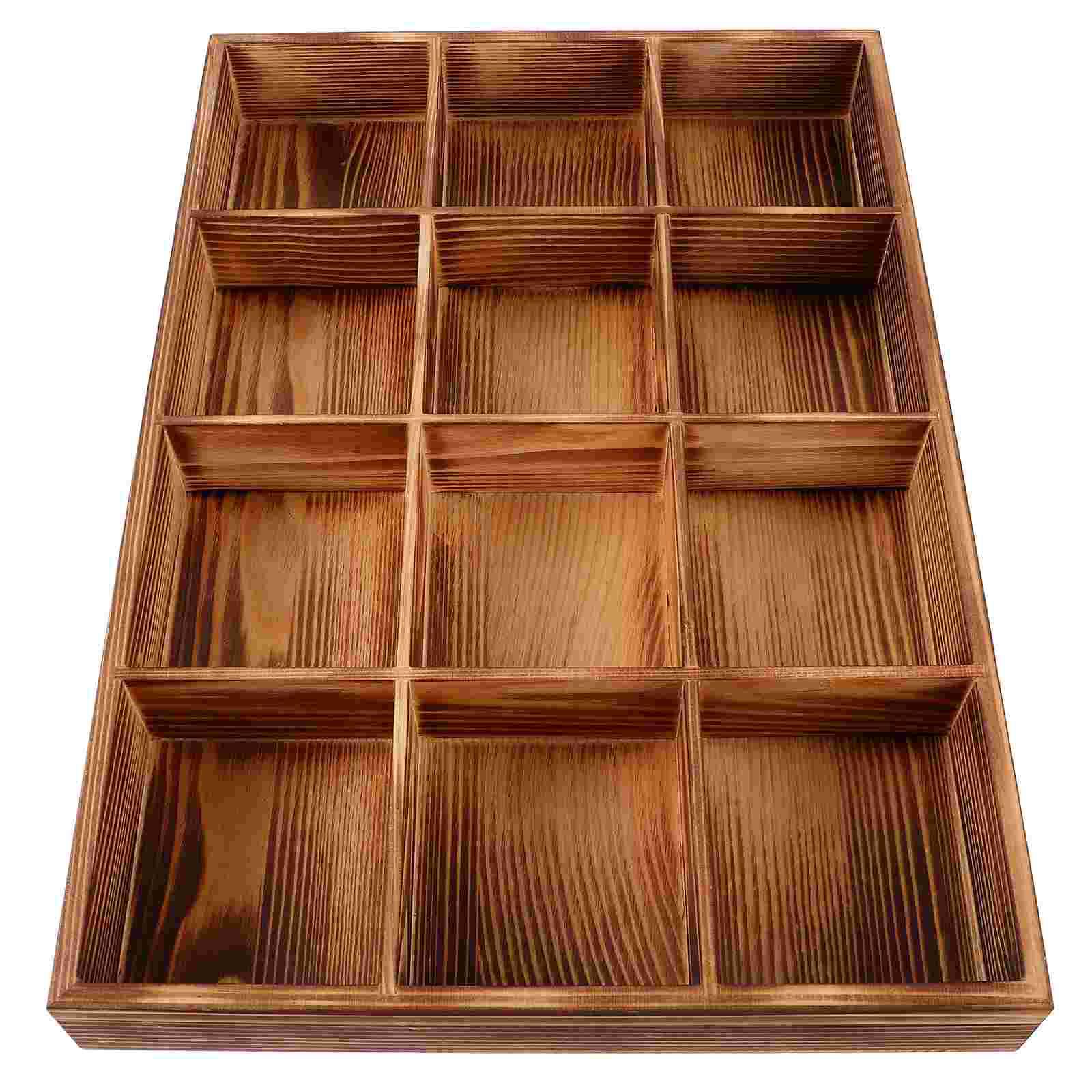 

Настольный Ретро Многосекционный Органайзер для Чайных Пакетиков Аксессуары Деревянные Коробки для Хранения Держатель Контейнеры Ящик 35X24X4CM